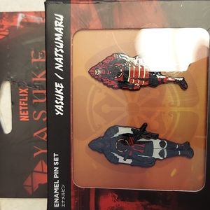 Yasuke/ natsumaru enamel pin set
